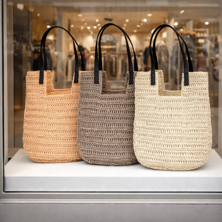 کیف بند چرمی دستبافت