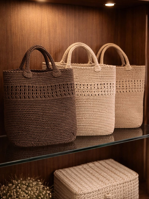 کیف رافیا دسته کوتاه